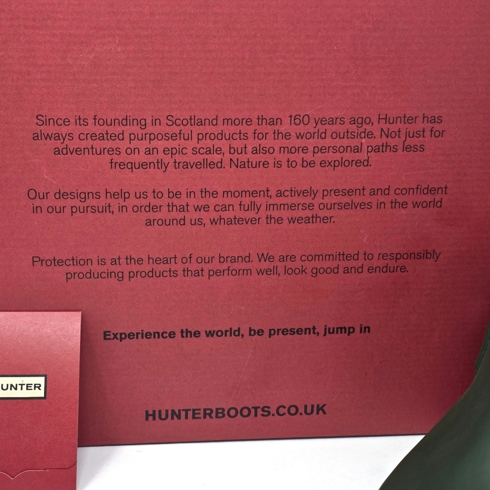 Hunter Original Chelsea Rain Boots WFS2078RMA Waterproof Hunter Green Size 8 NIB - Picture 11 of 11